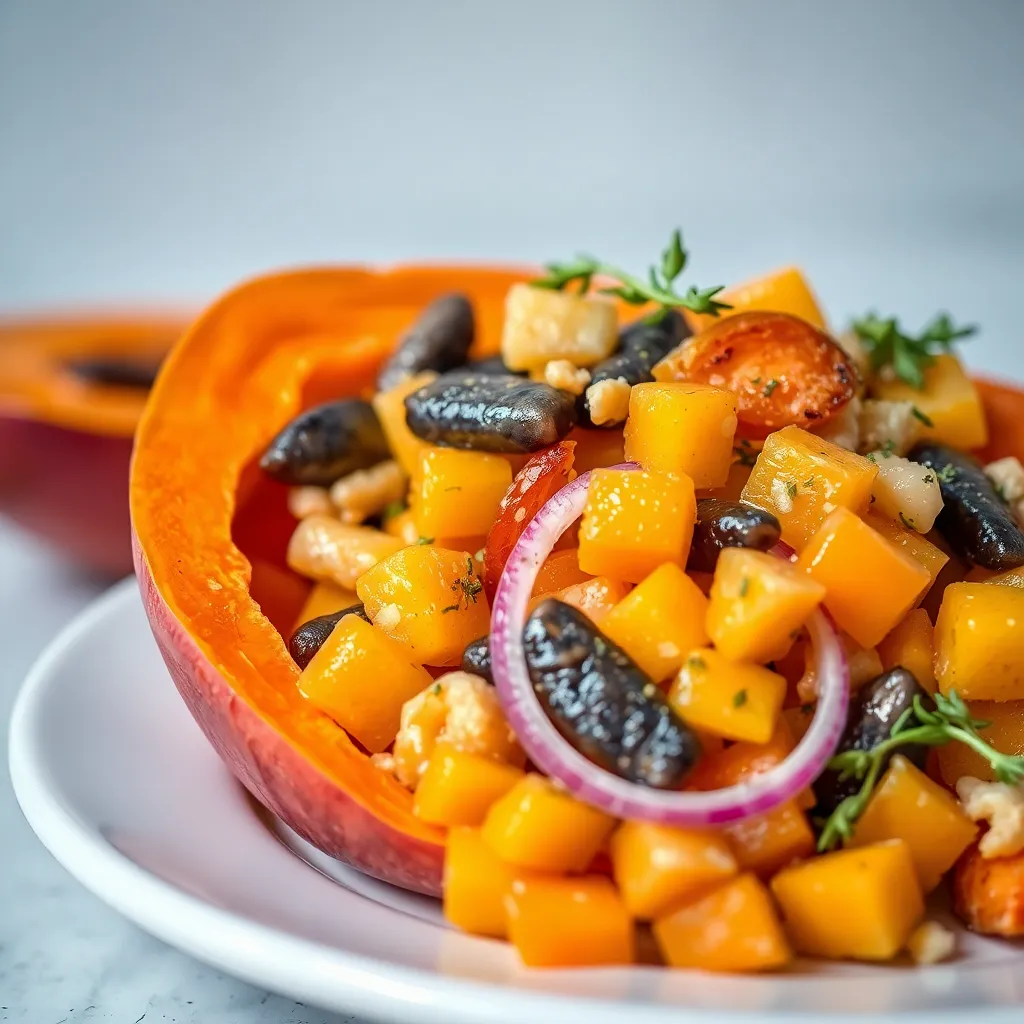 百里香沙丁鱼木瓜沙拉